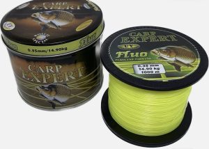 Carp Expert UV Fluo Sarı Olta Misinası / 1000 metre 0.35mm